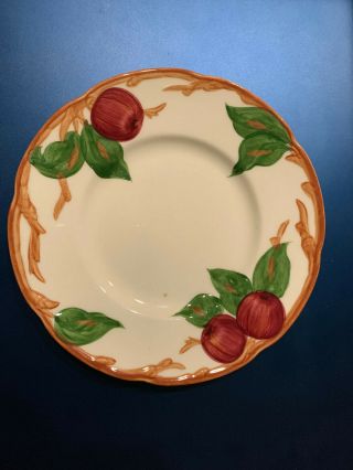 Vintage Franciscan Apple Pattern Saucer Plates Made In California - 6 "