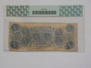 Civil War Confederate 1863 10 Dollar Bill PCGS Richmond Virginia Paper Money 2