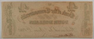 Obsolete Currency Richmond,  VA - Bank of Commonwealth $4 June 4,  1862 2