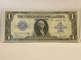1923 Us Large Size $1.  00 Silver Certificate Speelman/white