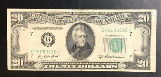 Frn: $20 Star Note - 1950 Series B - Us Currency -
