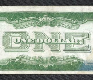 1934 $1 Blue Seal Silver Certificate Funny Back Old Us Paper Money Vf