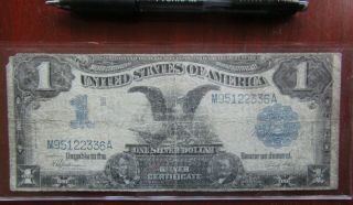 1899 Black Eagle Silver Certificate One Dollar