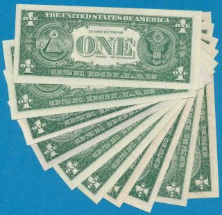 10 - $1.  00 1935,  1957 SERIES SILVER CERTIFICATES CHOICE.  2 - 1935 - G W/MOTTO 3