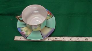 Rare Vintage Tea Cup And Saucer Hand Painted Japan -