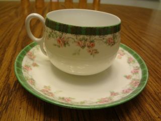 Vintage M.  Z Austria Porcelain Teacup And Saucer