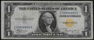 1935 - A $1 Small Silver Certificate North Africa " Vf " S/h After 1st Item