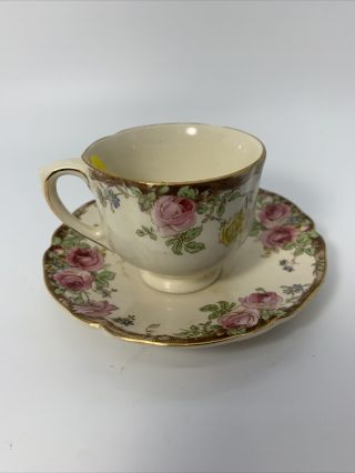Royal Doulton Tea Cup & Saucer English Rose D 6071