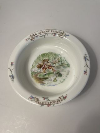 Royal Albert Beatrix Potter Cereal Bowl - “mr Jeremy Fisher”