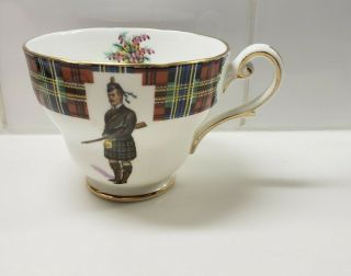 Royal Standard Bonnie Scotland Clan Maclean Footed Bone China Tea Cup
