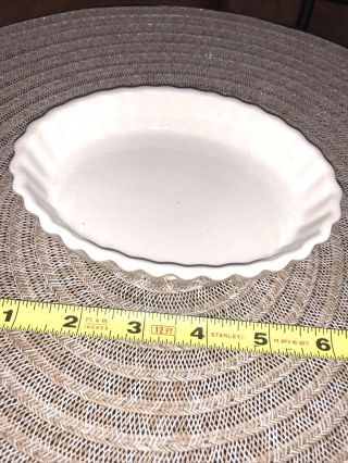 Hall White Oval Scalloped Bake Dish 853 Made In Usa 6 " X 4.  5 " X 1 " - Look