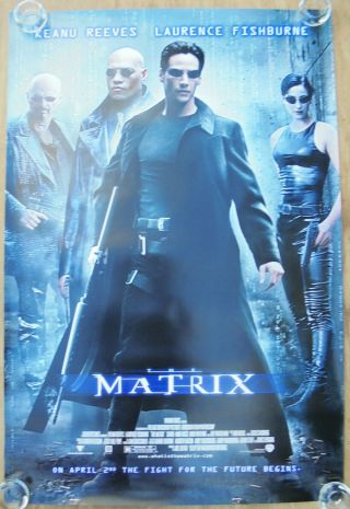 THE MATRIX (1999) MOVIE POSTER - ROLLED - DOUBLE - SIDED 4