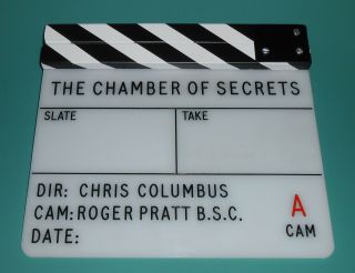 Harry Potter Chamber Of Secrets Movie Clapperboard Slate Chris Columbus