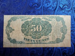 1875 US United States 50C Fifty Cents FRACTIONAL CURRENCY NOTE 5th Issue C4c 2