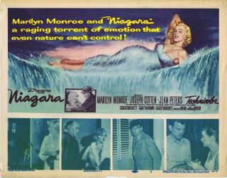Niagara Vintage Title Lobby Card Marilyn Monroe Joseph Cotten