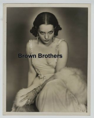 1931 Mexican Dancer Actress Lupe Velez Oversized Dbw Photo Blindstamp Hurrell Bb