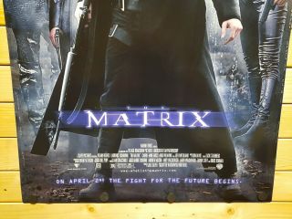 THE MATRIX (1999) MOVIE POSTER - ROLLED - DOUBLE - SIDED - EXTREMELY RARE 4