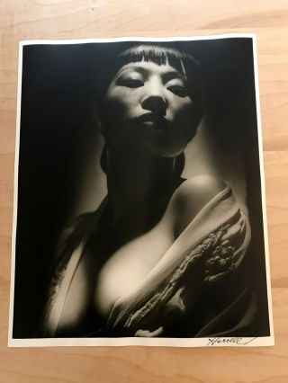 Anna May Wong By George Hurrell (iii Hurrell Portfolio) 16 " X 20 " Signed Photo