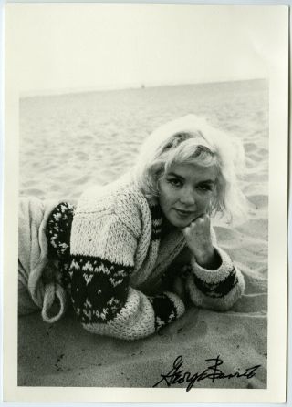 Marilyn Monroe " The Last Photos " 1962 Photograph Signed By George Barris Fine, .