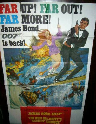 On Her Majesty´s Secret Service - Us Movie Poster / James Bond 007 / 3 - Sheet