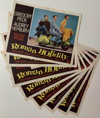 Roman Holiday Lobby Card Set Of 8 (verygood) 