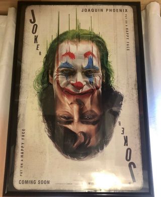 Joker Recalled Movie Poster 2019 Ultra Rare Double Sided Joaquin Phoenix