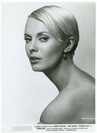 Tragic International Star Jean Seberg Mod Pixie Cut Beauty Photograph