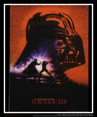 Star Wars Return Of The Jedi A 27x40 One Sheet Movie Poster 1983