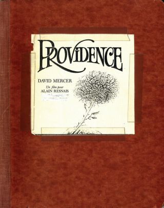 Providence (1977) Final 3rd Draft Film Script By David Mercer,  Ca.  1975