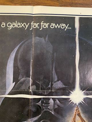 1977 Star Wars Style A Movie Theater Poster One Sheet 27x41 3