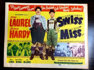 Swiss Miss - Laurel And Hardy (r - 1947) Us Title Card Set (x8) Movie Posters