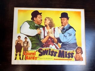 Swiss Miss - Laurel and Hardy (r - 1947) US Title Card Set (x8) Movie Posters 6