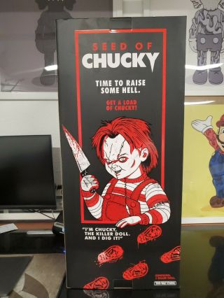 SEED OF CHUCKY DOLL LIFE SIZE PROP TRICK OR TREAT STUDIOS DAMEGED BOX 3