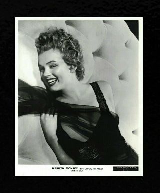 1952 Marilyn Monroe " Black Dress " Type 1 Photo By Slim Aarons