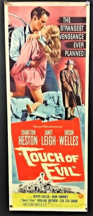Touch Of Evil Movie Poster Insert - Heston Welles Hollywood Posters