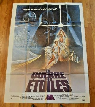 Star Wars La Guerre Des Etoiles French 120x160 Cm Movie Poster 47 X 63