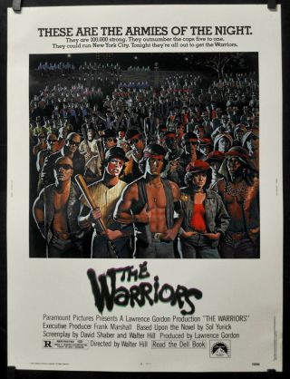 The Warriors 1979 30x40 Movie Poster Michael Beck James Remar