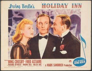 Holiday Inn Vintage Lobby Card Movie Poster Bing Crosby,  Fred Astaire