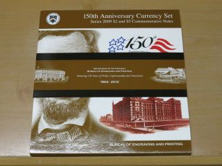 2009 150th Anniversary Currency Set Bureau Of Engraving & Printing