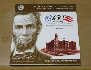 2009 150th Anniversary Currency Set Bureau of Engraving & Printing 2