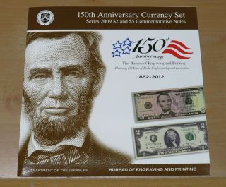 2009 150th Anniversary Currency Set Bureau of Engraving & Printing 3