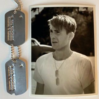 Screen Steven Rogers Dog Tags Prop From Captain America: The First Avenger