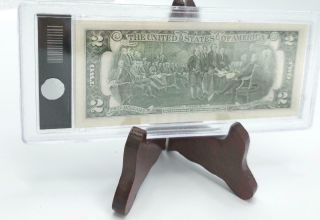 Bradford Exchange 2 Dollar Bill Ohio Statehood Note Colorized Uncirculated 3