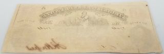 May 15,  1862 $1 Virginia Treasury Note Hand signed and numbered 3 