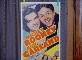 Judy Garland Mickey Rooney " Strike Up The Band " Movie Poster Insert
