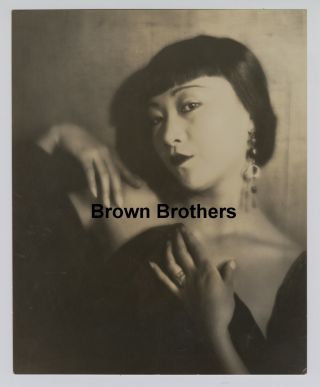 Vintage 1930s Hollywood Chinese American Actress Lovely Anna May Wong Dbw Photo