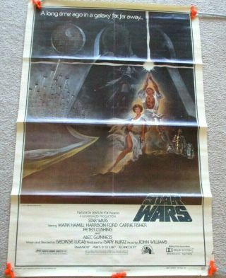 1977 Star Wars Movie Poster - One Sheet - Style A - Lucas Film - 77/21