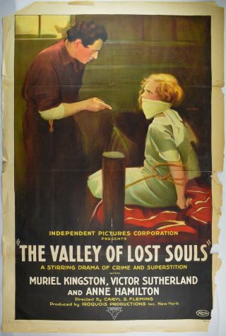 1923 Silent Film Poster The Valley Of Lost Souls - Cr - 47