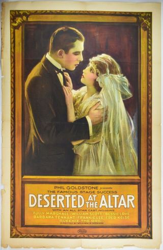 1922 Silent Film Poster Deserted At The Altar Couples Version - Cr - 45