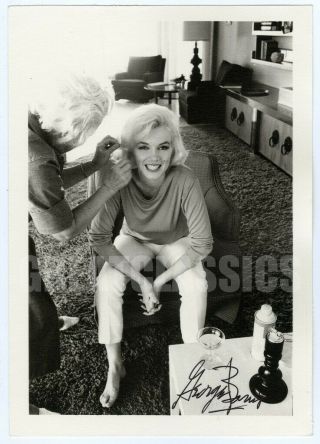 Marilyn Monroe 1962 Dblwt Photograph George Barris Signed
